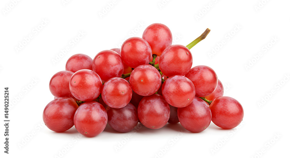 Succulent ruby grapes clustered ready to eat Succulent ruby grapes clustered ready to eat