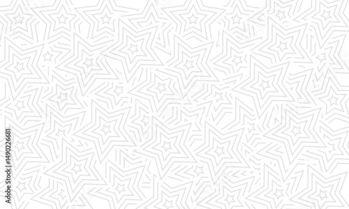 Star geometric abstract seamless pattern for background design.