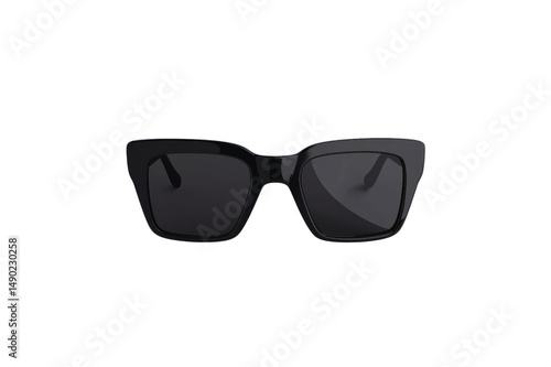 Stylish Black Square Sunglasses Fashion Accessory for Women Perfect for Summer Sun Protection