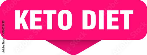 keto diet sticker. keto diet sign on transparent background