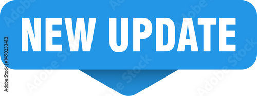 new update sticker. new update sign on transparent background