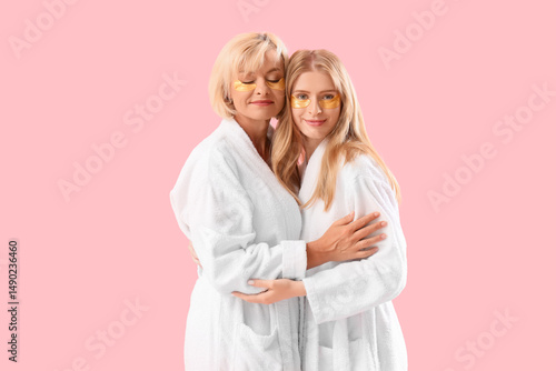 Happy young woman and her m...