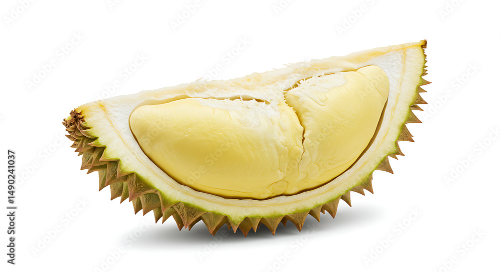 Fototapeta premium Thorny delight A slice of pungent fruit