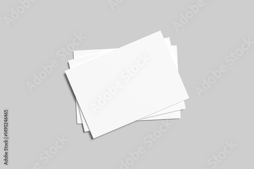 A5 Landscape Flyer Blank Mockup