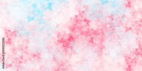 Light misty texture with bright pink and cyan tones. Abstract colorful and violet good bright backdrop. Grunge texture splash paint background design. soft pastel abstract background with light cloud
