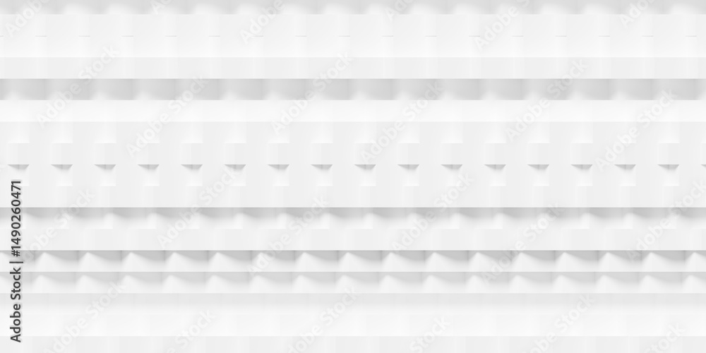 Obraz premium Abstract white zi-zag curves or waves geometry randomly shifted background wallpaper banner, flat lay top view