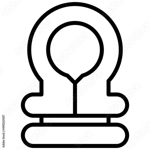 life jacket line icon