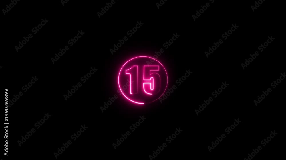 neon text 15 number icon background 4k animation .Energy Neon cyan Number 15 Animation Number 15 text . Glowing sign on black background Neon number. neon text 15 number icon background 4k animation .Energy Neon cyan Number 15 Animation Number 15 text . Glowing sign on black background Neon number.