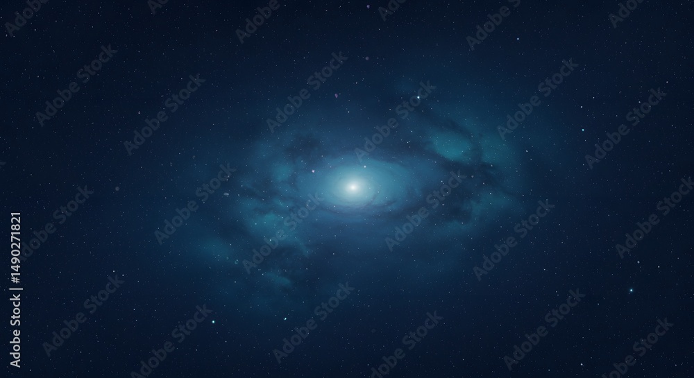 Fototapeta premium Starry navy galaxy backdrop featuring soft cosmic swirls, perfect for digital art, app backgrounds, or astronomy-inspired visuals.