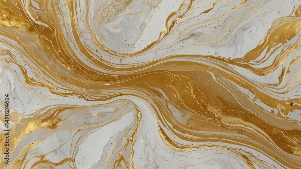 Obraz premium Fluid Marble Ink Flow