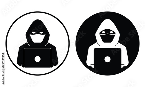 Spy icon, Incognito icon, hacker vector illustration. Silhouette of spy agent, hacker and incognito symbol design for web, app, logo. Vector illustration.