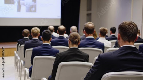Wallpaper Mural Business Conference with Back-Facing Audience
 Torontodigital.ca
