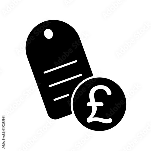 Icon a price, isolated against a clean background.