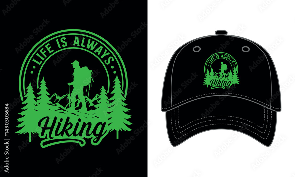 Fototapeta premium Hiking cap design