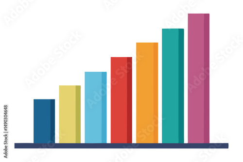 Colorful Financial Growth Bar Chart Free Download Colorful Financial Growth Bar Chart - GFXLoad