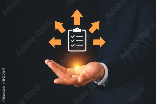 Business Quality Assurance Checklist and Task Management Concept