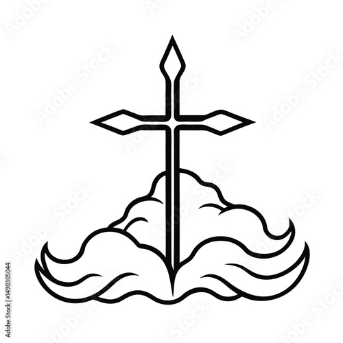 Leviathan Cross Forming from Shifting Sand