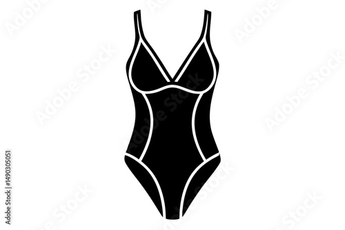 Swim Suit Flat Design Clipart