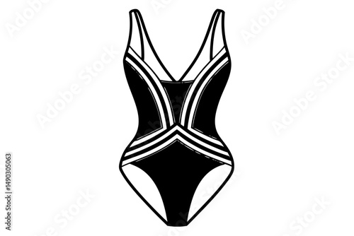 Swimsuit with Stylish Cutouts Design