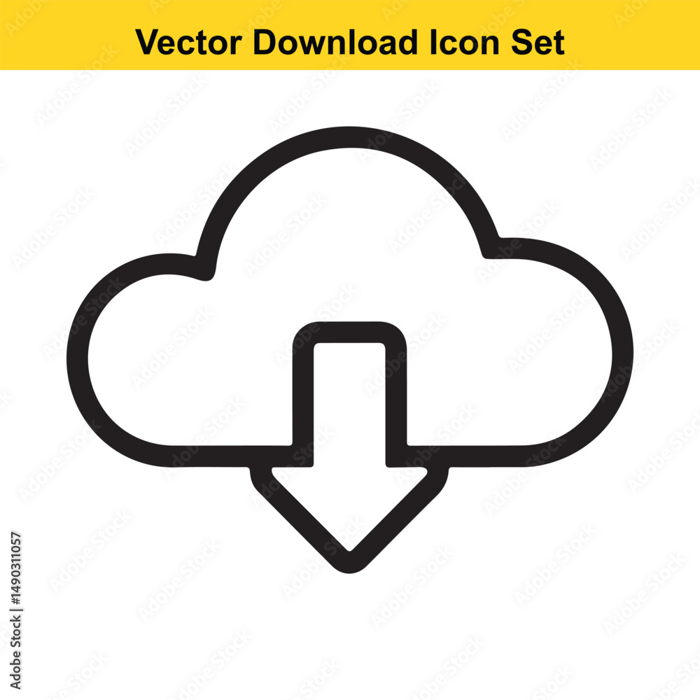 Download Icon Set Modern Clean Design for Websites and Apps Download Icon Set Modern Clean Design for Websites and Apps