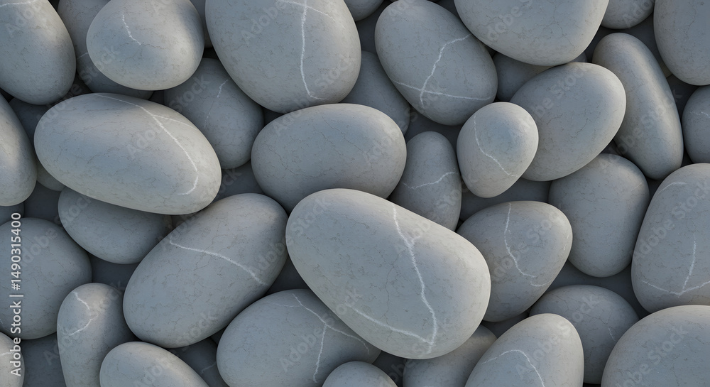 Close-Up Texture of Natural Pebbles and Stones - Background Pattern Close-Up Texture of Natural Pebbles and Stones - Background Pattern