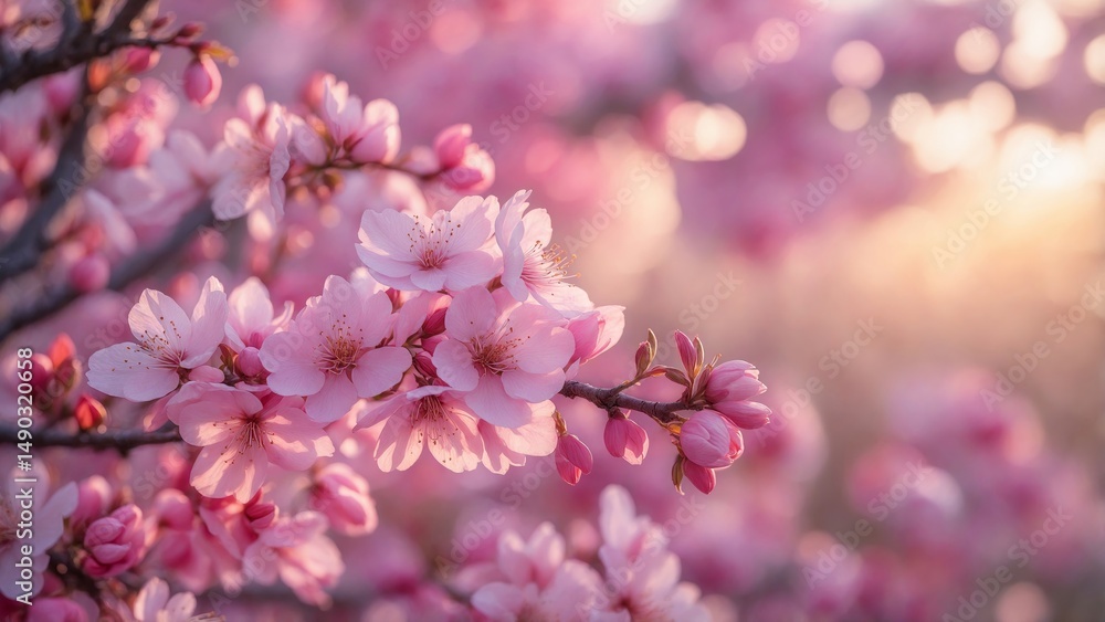 pink cherry blossom in spring pink cherry blossom in spring