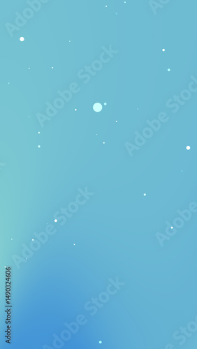 Vertical Blue gradient with white dots suitable for backgrounds, designs, prints, and wallpapers with a modern and abstract aesthetic.
