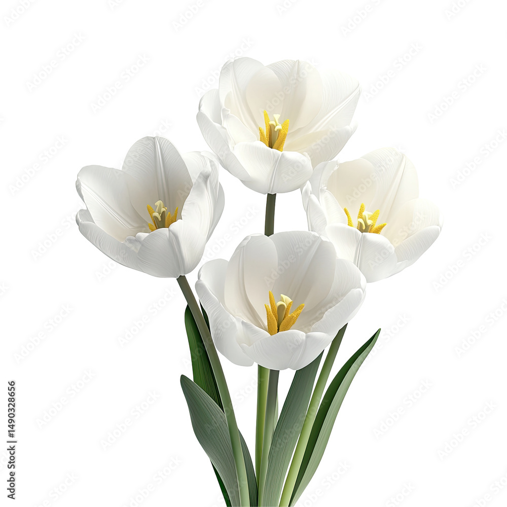 White Tulips Bouquet White Tulips Bouquet