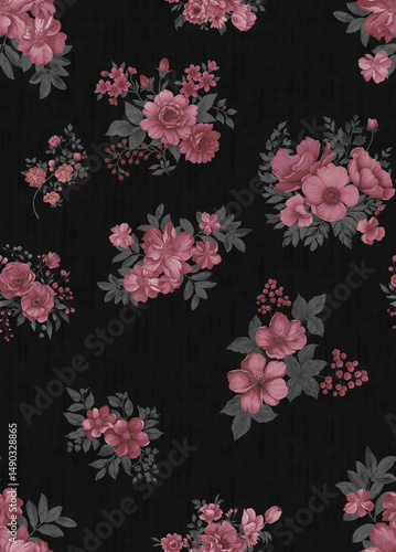 seamless pattern with flowers