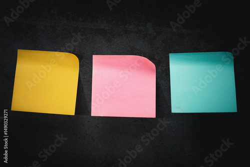 Colorful Post-it Notes Stuc...
