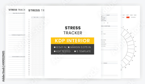 My Stress Management Tracker Diary, Printable Daily Stress Journal, Stress Triggers Worksheet, Annual Stress Testing, Stress Symptom Checklist