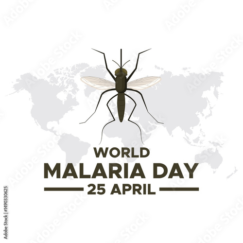 World Malaria Day design, vector illustration. Malaria Day vector banner and poster design. mosquito vector template. vector eps 10. flat design.
