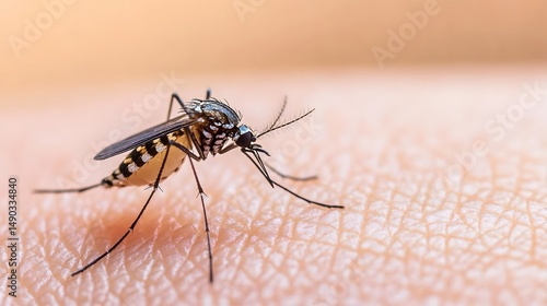 Wallpaper Mural Close-up of mosquito bite on leg with scratch marks Torontodigital.ca