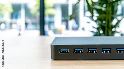 Modern USB connector technology for docking stations in high-resolution image format.
