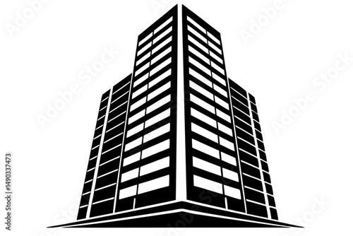 Modern City High Rise with Multiple Floors