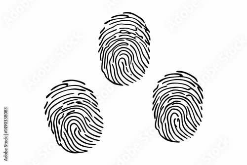 fingerprint vector icon