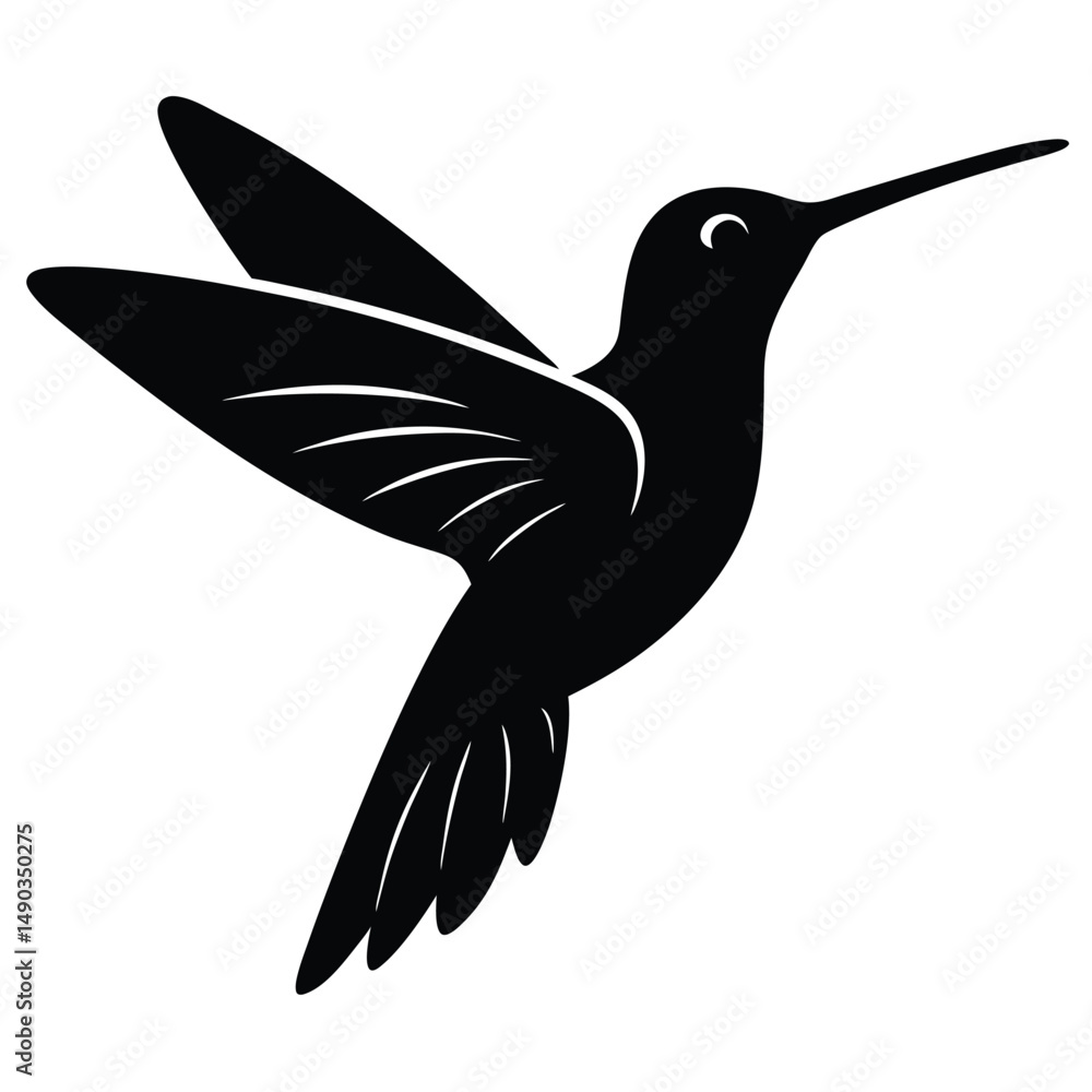 Fototapeta premium a small hummingbird in mid flight