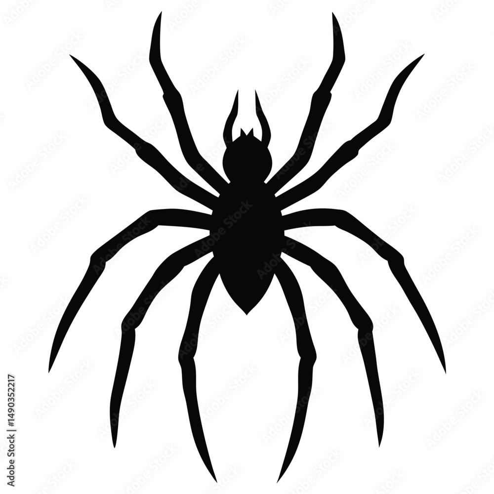 Obraz premium long thin spider legs with a spooky aura around them