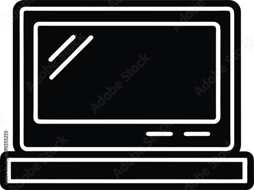 terminal command icon outline vector illustration