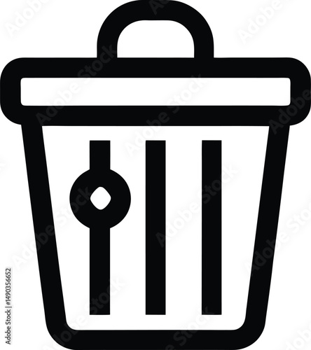 user remove icon outline vector illustration