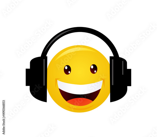 Yellow emoticon cartoon character