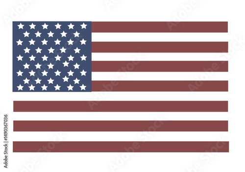 USA flag in style vector