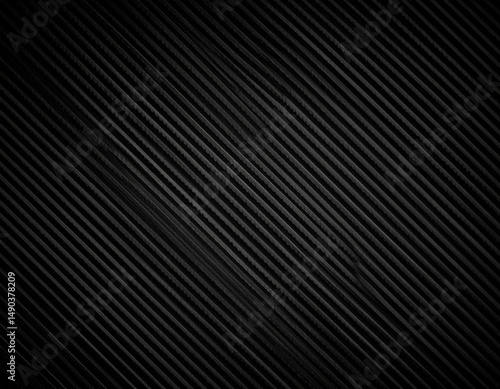 Black Metal Background with Industrial Texture, Dark Metallic Surface for Design Use photo