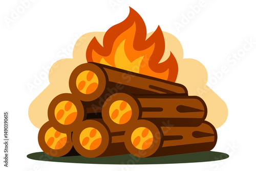 Campfire Logs for Outdoor Fire