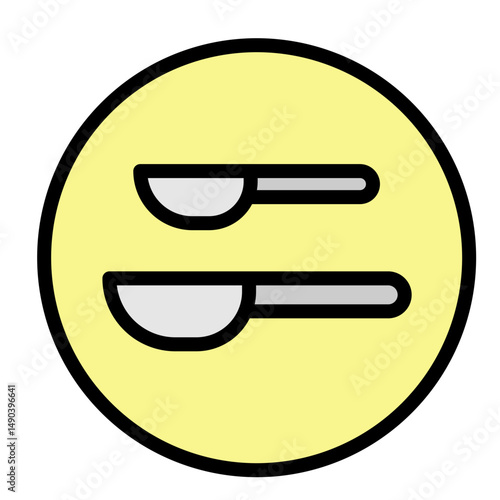 Tablespoon Vector Filled Icon Design