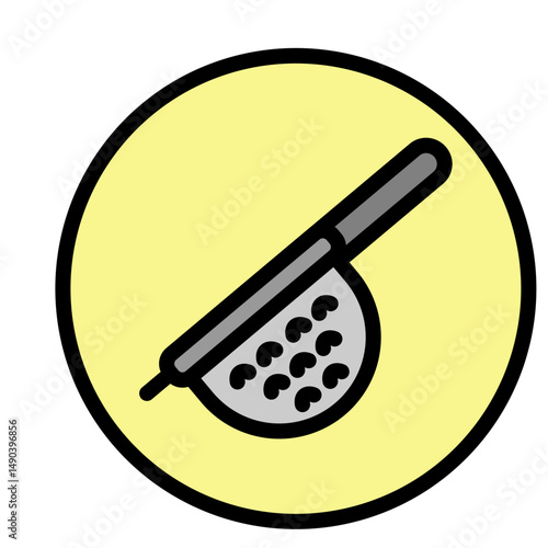 Strainer Vector Filled Icon Design
