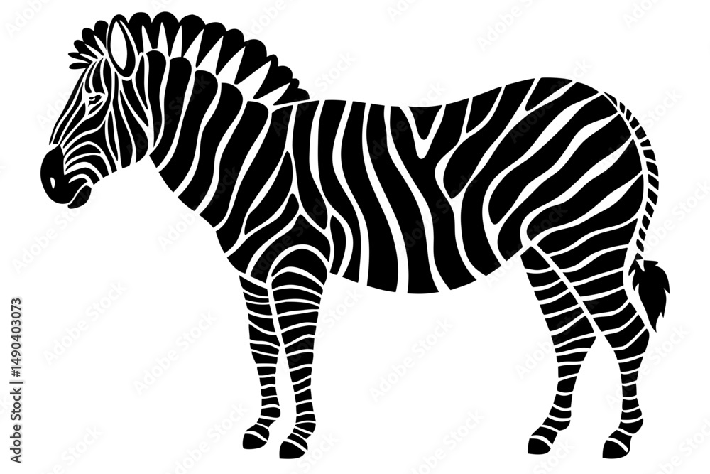 Fototapeta premium zebra silhouette