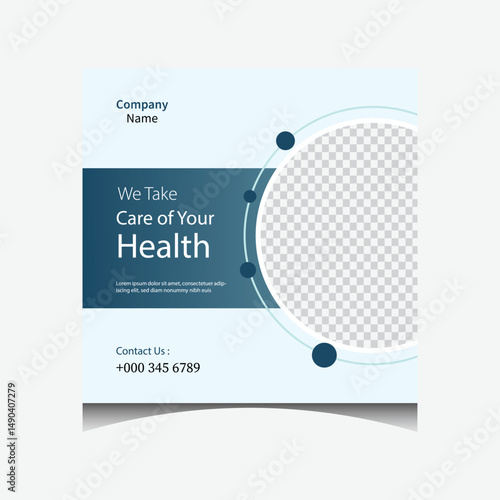 social media template for health check-up offers