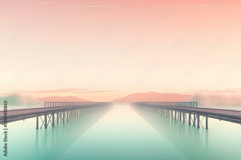 Obraz premium sunrise over the river