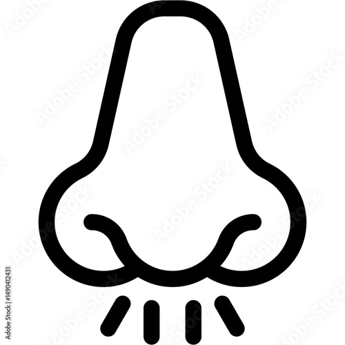 Nose Icon Vector Symbol Design Illustration
